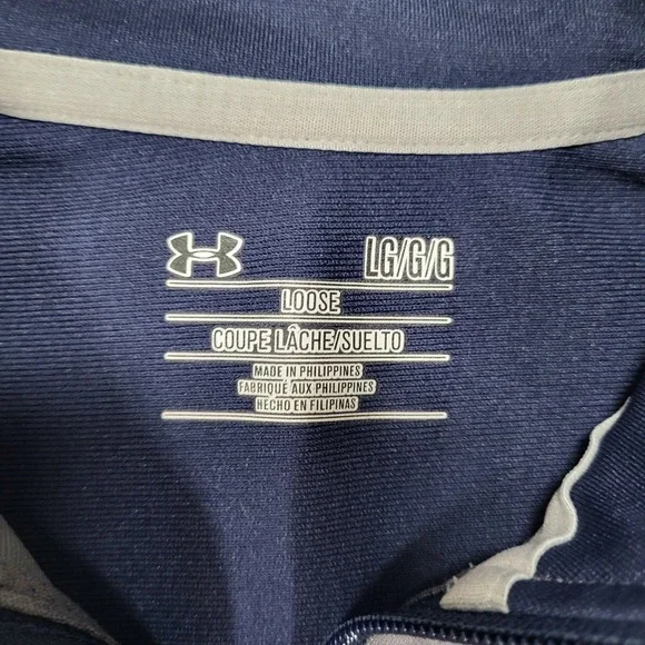 Under Armour Futbolista Full Zip Jacket Mens Large Loose Blue Gray F.C. United - Picture 2 of 9